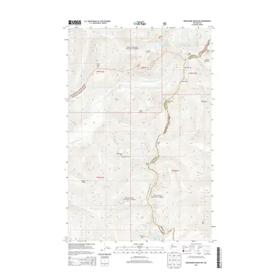 2014 Map of Benchmark Mountain, 2014 Print