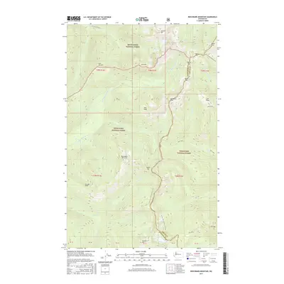 2017 Map of Benchmark Mountain, 2017 Print