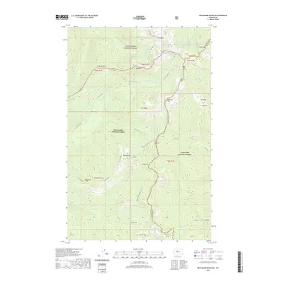 2020 Map of Benchmark Mountain, 2020 Print