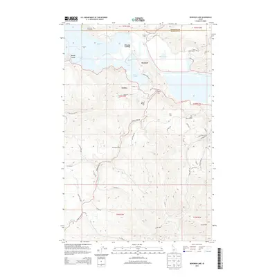 2013 Map of Benewah Lake, 2013 Print