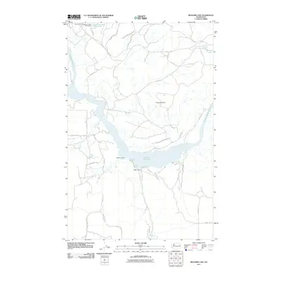 2011 Map of Benjamin Lake, 2011 Print