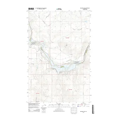 2013 Map of Benjamin Lake, 2013 Print