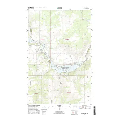 2017 Map of Benjamin Lake, 2017 Print