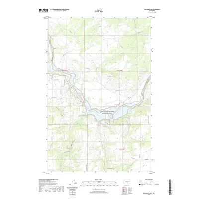 2020 Map of Benjamin Lake, 2020 Print