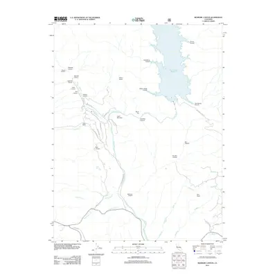 2012 Map of Benmore Canyon, 2012 Print