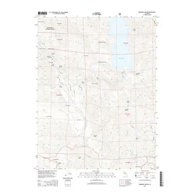2015 Map of Benmore Canyon, 2015 Print