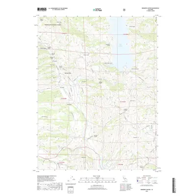 2018 Map of Benmore Canyon, 2018 Print