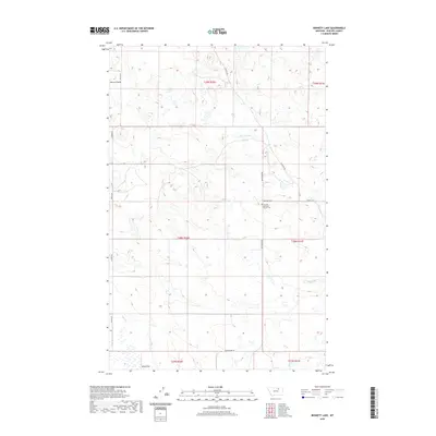 2020 Map of Bennett Lake, 2020 Print