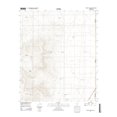 2013 Map of Bennett Mountain, 2013 Print
