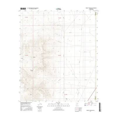 2017 Map of Bennett Mountain, 2017 Print