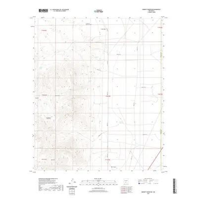 2020 Map of Bennett Mountain, 2020 Print