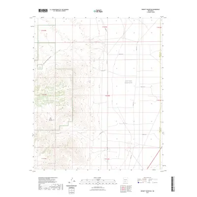 2023 Map of Bennett Mountain, 2023 Print