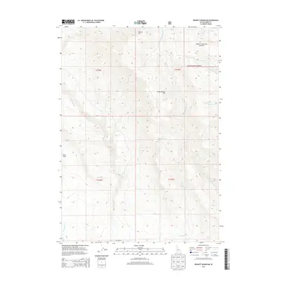 2013 Map of Bennett Mountain, 2013 Print
