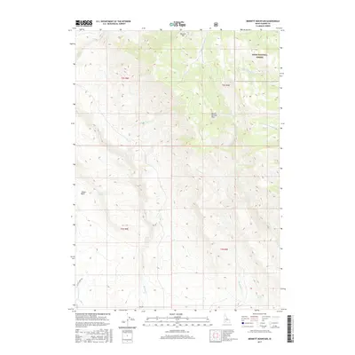 2017 Map of Bennett Mountain, 2017 Print