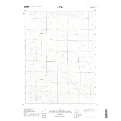 2017 Map of Bennett Reservoir East, 2017 Print