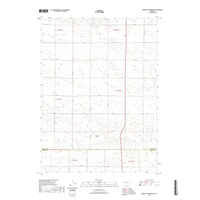 2017 Map of Bennett Reservoir NW, 2017 Print