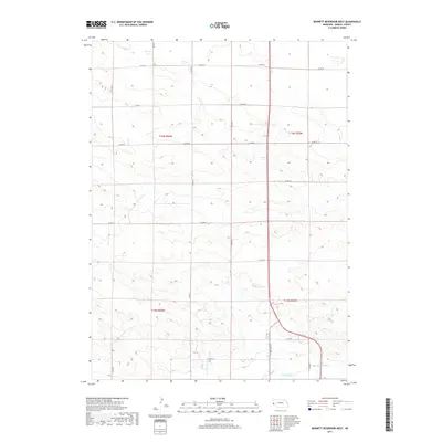 2017 Map of Bennett Reservoir West, 2017 Print