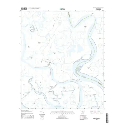 2017 Map of Bennetts Point, 2017 Print