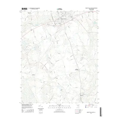 2017 Map of Bennettsville South, 2017 Print