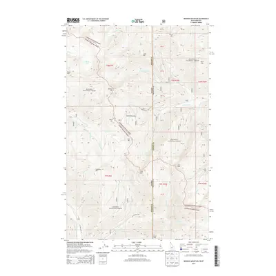2013 Map of Benning Mountain, 2013 Print