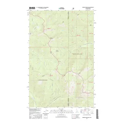 2017 Map of Benning Mountain, 2017 Print