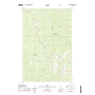 2020 Map of Benning Mountain, 2020 Print