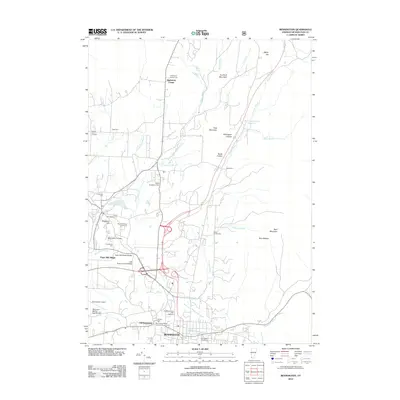 2012 Map of Bennington, 2012 Print