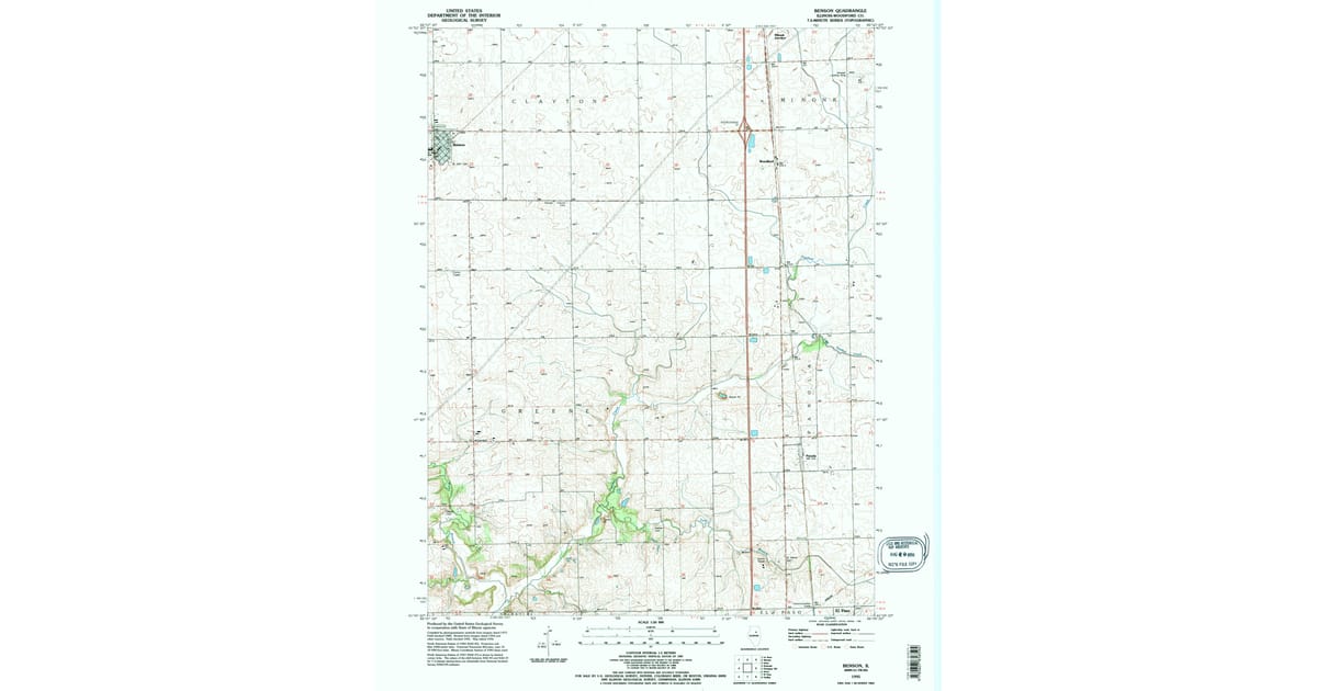 1995 Map of Benson, IL — High-Res | Pastmaps