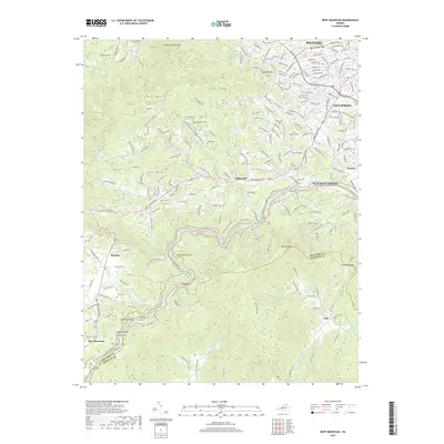 2019 Map of Bent Mountain, 2019 Print