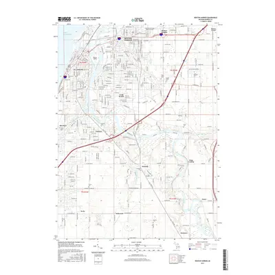 2017 Map of Benton Harbor, 2017 Print