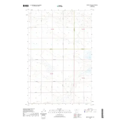 2020 Map of Benton Lake West, 2020 Print