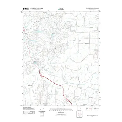 2011 Map of Bentonville North, 2011 Print
