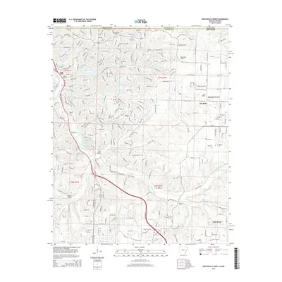 2014 Map of Bentonville North, 2014 Print