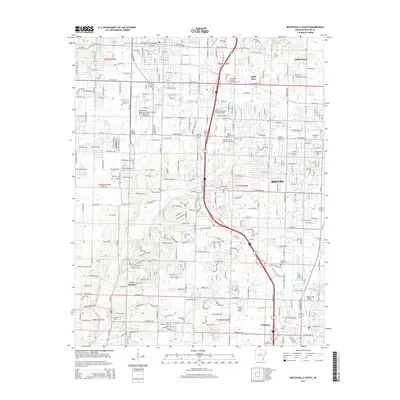 2014 Map of Bentonville South, 2014 Print