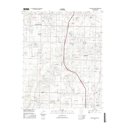2017 Map of Bentonville South, 2017 Print