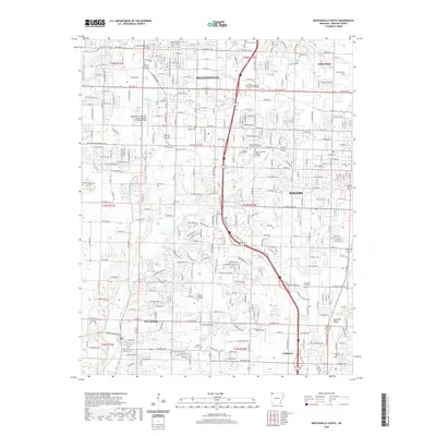 2020 Map of Bentonville South, 2020 Print