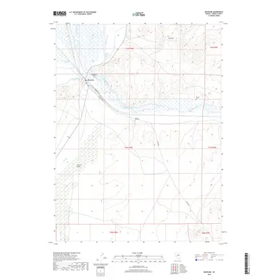 2018 Map of Beowawe, 2018 Print