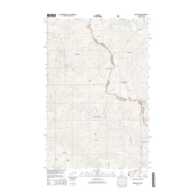 2013 Map of Berge Peak, 2013 Print