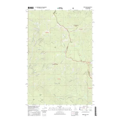 2017 Map of Berge Peak, 2017 Print