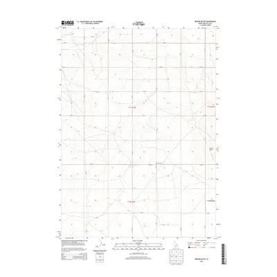 2013 Map of Berger Butte, 2013 Print
