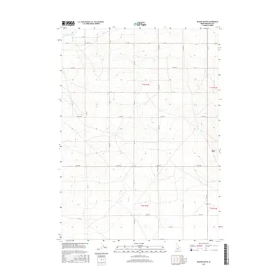 2017 Map of Berger Butte, 2017 Print