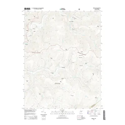 2014 Map of Bergoo, 2014 Print