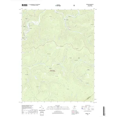 2019 Map of Bergoo, 2019 Print