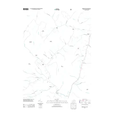 2013 Map of Bergton, 2013 Print