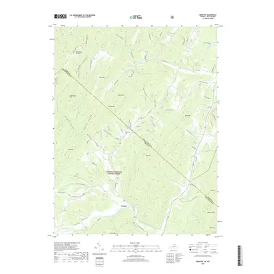 2019 Map of Bergton, 2019 Print