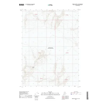 2017 Map of Bering Glacier C-1 SW, 2017 Print