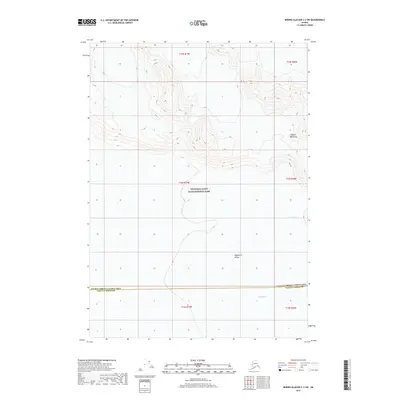 2017 Map of Bering Glacier C-3 SW, 2017 Print