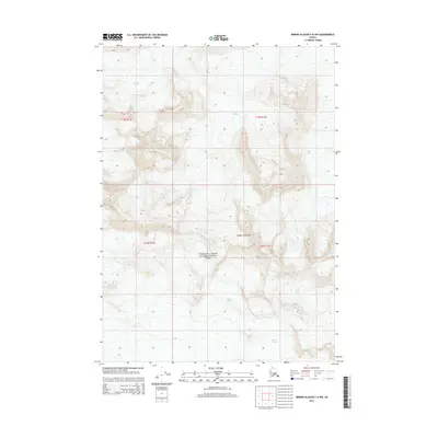 2014 Map of Bering Glacier C-6 NW, 2014 Print