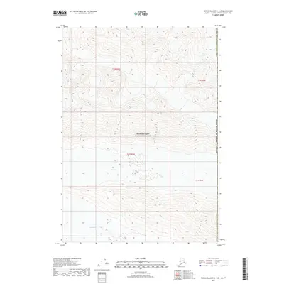 2017 Map of Bering Glacier D-1 NE, 2017 Print