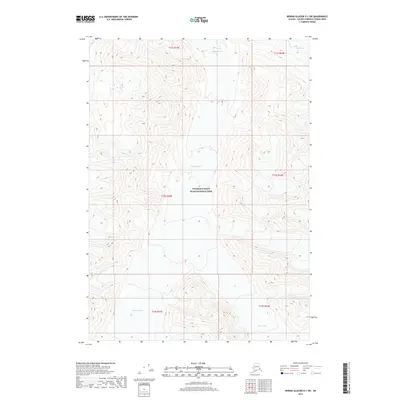 2017 Map of Bering Glacier D-1 SW, 2017 Print